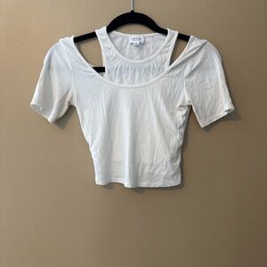 LE LIS White Cutout Women Top